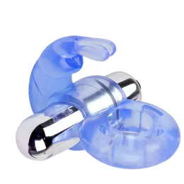 Vibrating Rings Cockrings Rabbit Shape Powerful Mini Penis Vibrator Adult Sex Toys For Men