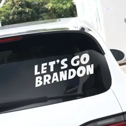 20x7cm Let's Go Brandon Sticker Party Favor For Car Trump Prank Biden PVC Stickers