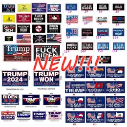 NY!!! JOHNIN 300 Designs Direct Factory 3x5 Ft Flags 90*150 Cm Lets Go Brandon Save America Again Trump Flag for 2024 President Vale.
