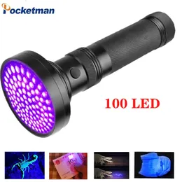 مشاعل الأشعة UV 100led/51led/21led 395-400nm الضوء الأسود ضوء البنفسجي لاكتشاف السلامة