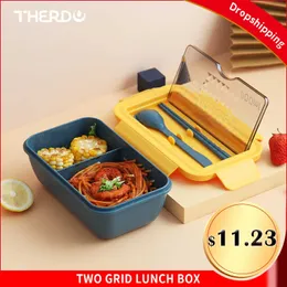 1pc Portable Insulated Bento Box With Dividers For Fruits, Salad, Microwave  Safe Lunch Box