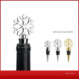 Creative Bar Tools metal red wine stopper snowflake shaped wines bottles stoppers restaurant portwine fresh keeping bottle plug T9I001234