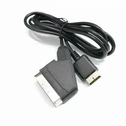 1.8m 6ft RGB SCART 케이블 게임 와이어 TV AV 소니 플레이 스테이션 PS2 PS3 게임 콘솔 용 AV 리드 코드