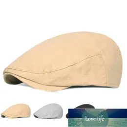 Berretto vintage da uomo Berretto Cappello Berretto piatto casual in cotone Berretto da strillone Visiera parasole estiva Berretto da camionista estivo stile francese per uomo Prezzo di fabbrica design esperto Qualità