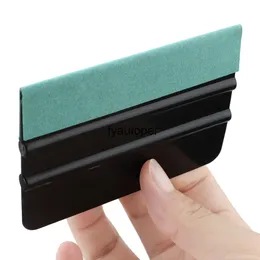 Carbon Fiber Vinyl Squeegee Bil Underhåll Inga Scratch Suede Felt Wrapping Scraper 3pcs Sticker Film Window Tint Tool