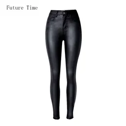 Mode-Frauen-Jeans, passende hohe Taille, schlanke Röhrenjeans, Kunstlederjeans, Stretch-Jeans für Frauen, Bleistifthosen C1075 210922