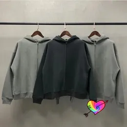Oversize hoodie 2021 Herr Dam högkvalitativ fleecedragkedja Sweatshirts Solid Pocket Pullovers