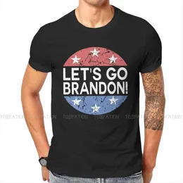 Męskie koszulki Tshirt dla mężczyzn pozwala GO Brandon Basic Leather Bluzy t shirt Nowość Modna luźna