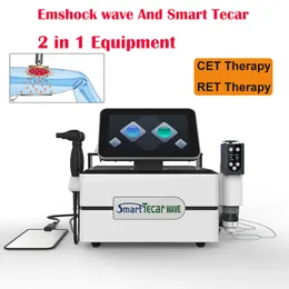 GainsWave ESWT Shock Wave PhysioTherapy Machine Shockwave för erektil dysfunktion / djup uppvärmning RF Tecar Therapy med smärtlindring