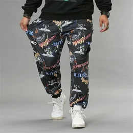 Hiphop Long Pants Men Streetwear Loose Jogger Fashion Print Sweatpants Gym Sport pantalones Plus Size 6XL 7XL 8XL X0615