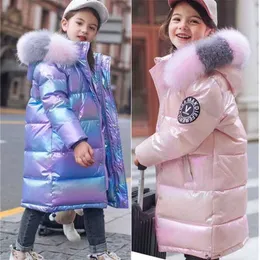 Meninas inverno casaco crianças para baixo jaqueta de meninos meninos outwear bebê parker neve à prova de neve menina quente roupas adolescente espessura 211204