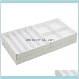 Jewelry Packaging & Display Jewelryjewelry Der Tray Stackable Suitable For Earring Necklace Storage Womens Storage Bag Pouches Bags Drop