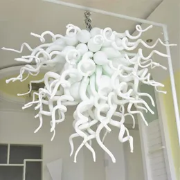 Special White American Pride Pendant Lamps Flush Mount Ceiling Lights Elegant Hand Blown Glass Chandelier LED Source Customized 28 by 20 Inches