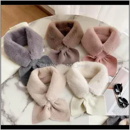 Okłady kapelusze, Szaliki Rękawiczki Moda AessorWomen Faux Scarf Pure Color Neck Rękaw Odzieży Odzieży Warm Kobiety Aessors Winter Szal Pluszowy Szalik