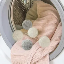 ウールドライヤーボールランドリー製品再利用可能な天然布地柔軟剤は静的な巻き木を軽減するクリーンボールは洗濯物で洗濯服を洗うのに役立ちます