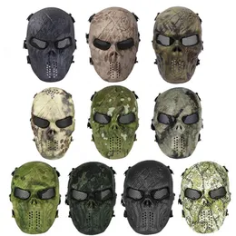 Sprzęt Airsoft Outdoor Shooting Sports Protection Gear Gear Full Face Tactical Airsoft Camouflage Gost Skull Maska No03-102