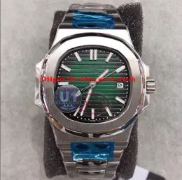 グッドファクトリーカジュアルウォッチ透明バック機械式自動巻きムーブメントグリーンダイヤル 5711 カレンダー U1f 発光日付ダイビングメンズ腕時計腕時計