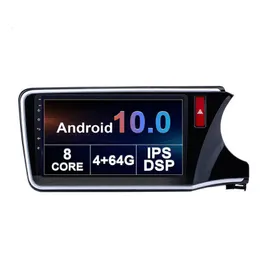 혼다 도시에 대 한 자동차 DVD GPS 플레이어 2015-2018 안드로이드 10 옥타 코어 4RAM 스테레오 자동 라디오 헤드 유닛 IPS 화면