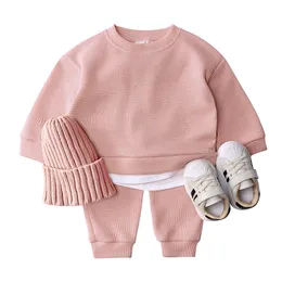 2-częściowy zestaw stroju noworodka Baby STIOND Solid Kolor Pants Zestaw dla Baby Boys Girls Autumn Clothing Set