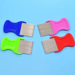 Sublimation Dog Grooming Pets Dogs Cats Lice Flea Removal Combs Brush Steel Pet Hair Comb Cat Puppy Fine-toothed Combs Cleaning Supplies