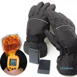 Горнолыжные перчатки Зимняя отапливаемая 4,5 В Электрический аккумулятор питание Ветрозащищенное отопление Теплый велосипед