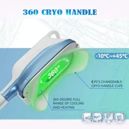 360 Cryo Handle Acessórios profissional emagrecimento remoção da celulite máquina de congelamento de gordura usar cabeças