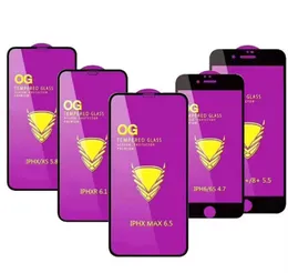 2022 Altın Zırh OG Büyük Kavisli Tam Tutkal iphone 12 Mini Pro Max 11 XR XS 7 8 Artı Temperli Cam Ekran Koruyucu
