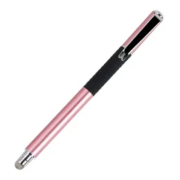 High Sensitivity Double Disc & Fiber Tip 2 in 1 Universal Stylus Pen compatible for iPad, Android, PC Microsoft Tablets Touchscreen