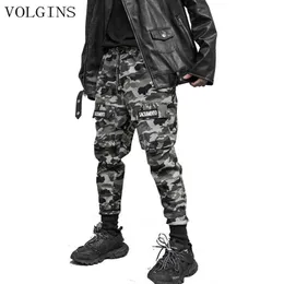 Streetwear New Camouflage Casual Camo Byxor Män Hip-Hop Elastic Fashion Sweatpants Man Taktiska Byxor Manlig Pantaloner Hombre Y0927