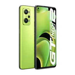 オリジナルOPPO REALME GT NEO 2 5G携帯電話12GB RAM 256GB ROM Snapdragon 870 64.0MP HDR NFC 5000MAH Android 6.62 "Amoledフルスクリーン指紋IDフェイススマート携帯電話