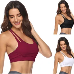 Seamless Bra Andas Fashion Sexy Womens Yoga Sports Running Crop Vest Stretch Solid Color Bras för Kvinnor Gym Kläder