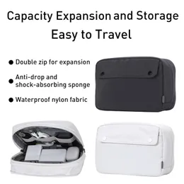 방수 디지털 파우치 케이블 보관 가방 충전기 와이어 주최자 케이스 더블 지퍼 가방 여행 전자 저장 가방