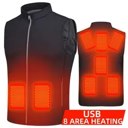 Winter Herren USB Heizung Thermokleidung Ärmellose beheizte Jacke Elektrische Westen Männer Warme Frauen Angeln Trekking Jagd 211104