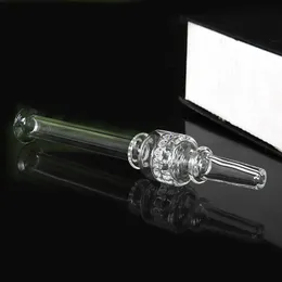 Partihandel Nyaste design Clear Rökning Glasolja Burner Pyrex Glass Straw Pipe Collect Kit för vatten Bong Pipes
