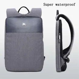 Slim Ultra-Light Notebook 15-tums datorväska Vattenavvisande Ryggsäck Mäns Ultra-Light Business Bag Office Work Backpack 210929