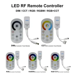 DC5-24V Mini RF LED-styrenhet Trådlös Touch Remote för enkelfärg / dubbelvit / RGB / RGBW / RGB + CCT LED Strip Control