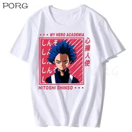 Mój Bohater Academia Harajuku Drukuj Koszulka Mens Anime Quality Tshirts Wzór Oversize Nowa T Shirt Casual Oddychająca Tee Odzież Y0526