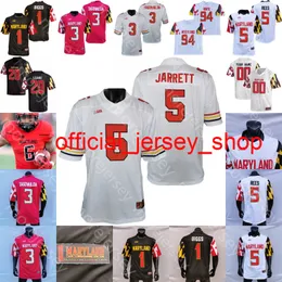 Maryland Terrapins Fotboll Jersey NCAA College Dontay Demus Jr. Stefon Diggs Taulia Tagovailoa Rakim Jarrett Tayon Fleet-Davis Isaiah