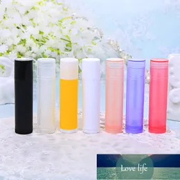 Förpackning Flaskor 100st 5g / 5 ml Tom läppstift Tube Lip Balm Containrar Kosmetisk provflaska Solid Lim Stick Clear Travel