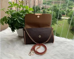 Alta calidad, moda clásica, bolso de mano para mujer, bolso de mano, monedero, bandolera, mochila, cadena pequeña, monederos 090-wangou