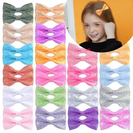 2pcs / par baby girls sequins bow hairclip barettes hår tillbehör söta söta hårnålar huvudband spädbarn toddler huvudbonader clips för chi