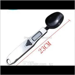 Verktyg 300G01G 500G01G PORTABLE LCD Digital Kitchen Measuring Gram Electronic Spoon Weight Volumn Food Scale QC2FR OMDPD