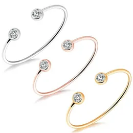Steampunk Women Bracelets & Bangles Big Round Cubic Zircon Maxi Cuff Bracelet Femme Jewelry Korean New Accessories Q0719