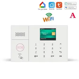 WiFi GSM Alarm Sistemi Ev Için Kablosuz Güvenlik Hırsız Kiti 2G 4G Akıllı Hayat Tuya App Kontrol Alexa ile Çalışmak