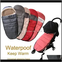 Bags Nursery Bedding Baby Kids Maternity Drop Delivery 2021 Universal Stroller Accessories Winter Socks Sleeping Bag Windproof Warm Sleepsack