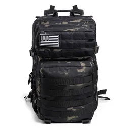 50l Camouflage Army Plecak Mężczyźni Wojskowe Taktyczne Torby Assault Molle Plecak Polowanie Trekking Plecak Wodoodporny Bug Out Torba K726