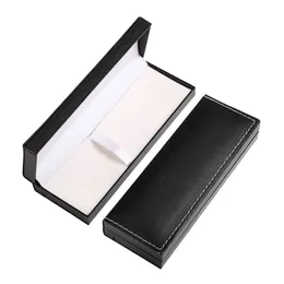 High quality Classical Leather Pen gift box Stitched Pens Case Display School Office Supplies Stationery