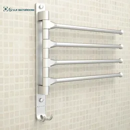 Portasciugamani Modern European Space Rack 4/3/2 Bracci Toilette appesi con ganci Bar mobili da bagno