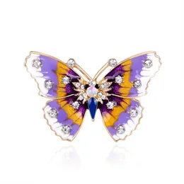 Pins, Brooches Korean Clothing Oil Dripping Butterfly Brooch Insect Accessories