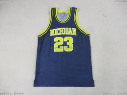 Chiet Customed Vintage Michigan Wolverines Basketball Jersey Blue Men Women Youth XS-5xl